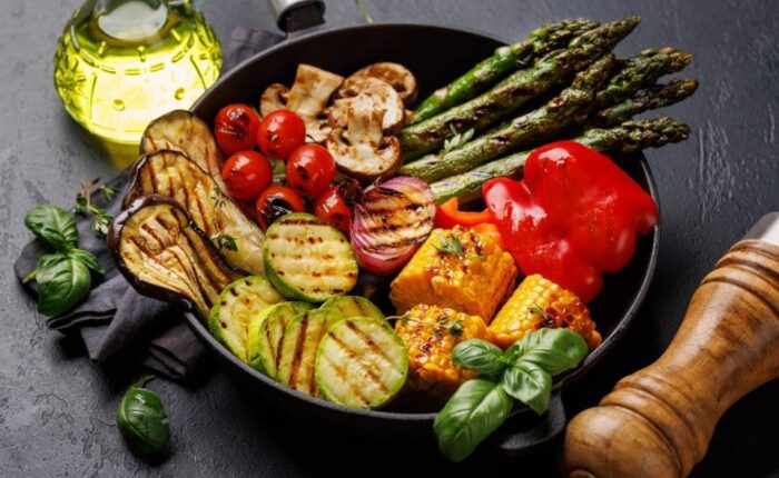 verdure marinate: zucchine, peperoni, melanzane