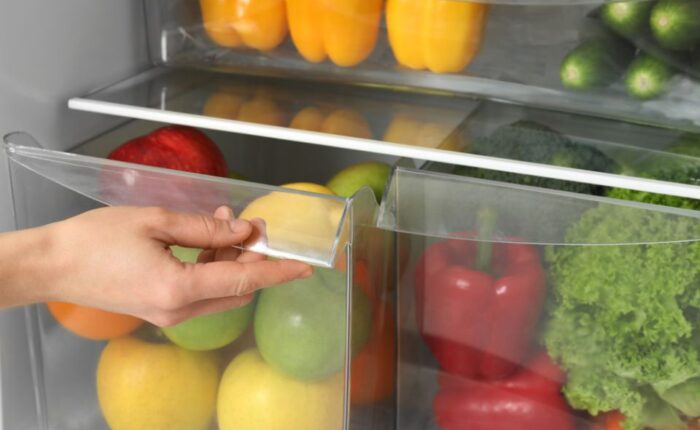 esempio di conservazione frutta e verdura in frigo
